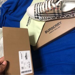 Brand new burberry sneakers.